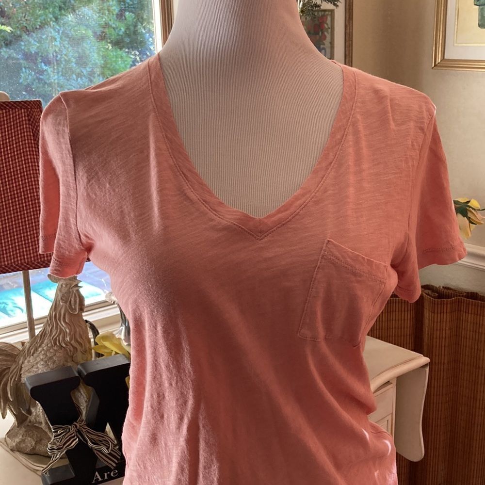 Madewell V-Neck Short Sleeve Tee 100% Cotton Size Small